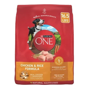 Purina One Hundetrockenfutter für ausgewachsene Hunde proteinreich, echtes Huhn & Reis, 16,5 - Bild 1 von 8