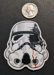 Stormtrooper Sticker **** Battle Damage Sticker *** Star Wars Sticker - Picture 1 of 1