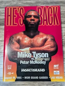MIKE TYSON VS PETER McNEELEY MGM GRAND AUGUST 19TH, 1995 MAGAZINE VINTAGE! - Picture 1 of 9