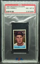 1964 Bazooka Stamps #NNO DICK FARRELL Baseball Collectible PSA 8