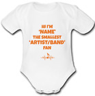 SUNAMI personalised Baby vest grow music gift FAN GIFT NAME