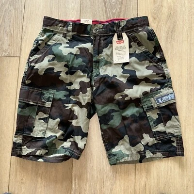 Levi’s Boys Relaxed Fit Camo Cargo Shorts 16 28W NWT - Image 1 of 4