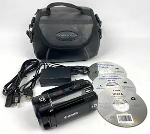 Canon VIXIA HF S200 8MP 10x Zoom Full HD AVCHD Flash Camcorder w/ Charger & Bag - Picture 1 of 24