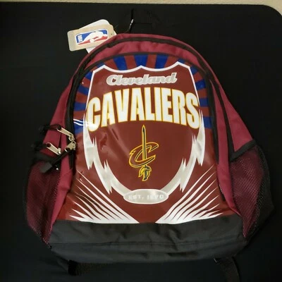 MOCHILA CLEVELAND CAVALIERS nbastore granate + multi 12" x 16" x 5" 2 bolsillos nueva Foto 1 de 4
