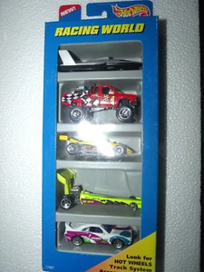 Hot Wheels 1996 Racing World 5-Pack w/Nissan & Toyota VHTF - Picture 1 of 1