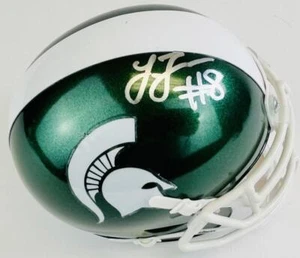 LAWRENCE THOMAS SIGNED MICHIGAN STATE SPARTANS MINI FOOTBALL HELMET AUTOGRAPH K1 - Picture 1 of 1