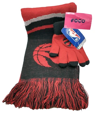 Toronto RAPTORS - Juego de BUFANDAS Y GUANTES para Mujer - NUEVO / NUEVO CON ETIQUETAS - Licencia Oficial de la NBA Foto 1 de 4