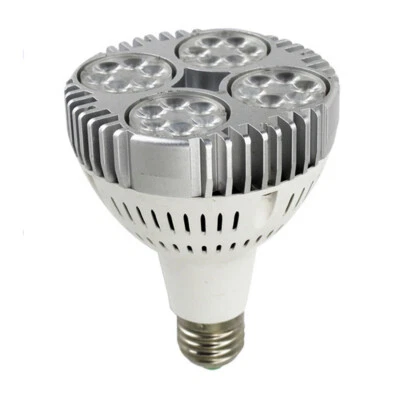 35W PAR30 LED Bulb Natural White 4000K E26 E27 24° Track Spotlight with Fan - Image 1 of 4