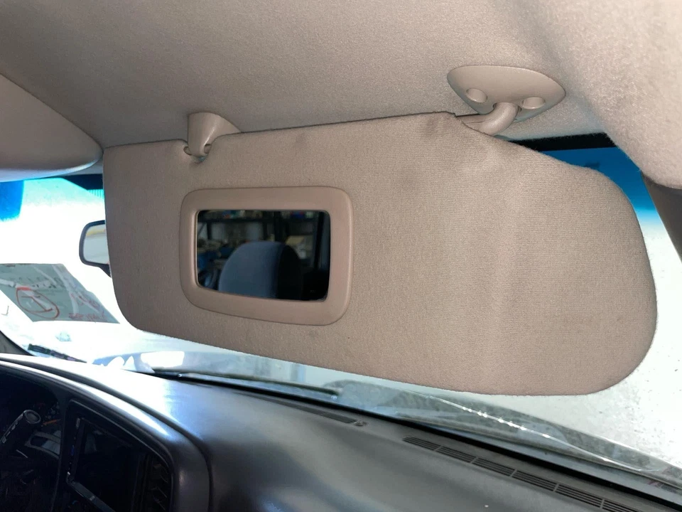 2003 - 2007 GMC Sierra 2500 Passenger RH Right Gray Sun Visor - Image 1 of 2