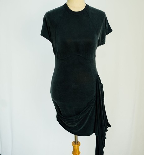 Abito Jacquemus La Robe Espelho drappeggiato grigio