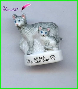 Feve Les Races de Chat Cat Edition Atlas " Les Singapour " #A19 - Imagen 1 de 1