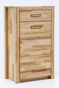 KOMMODE KERNBUCHE MASSIV GEÖLT ANRICHTE 1-türig, 1 Schubkasten SOFTCLOSE NEU - Bild 1 von 4