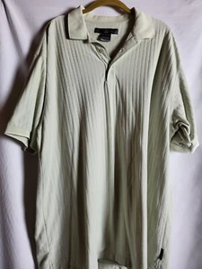 Nike Golf Polo Shirt Men's 2XL XXL Ecru Tour Performance Dri-Fit  Pullover EUC - Picture 1 of 7