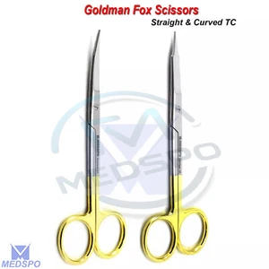 Set Of 2 Dental Instruments Operating Scissors 14cm Surgical Dressing TC Shears - Picture 1 of 4