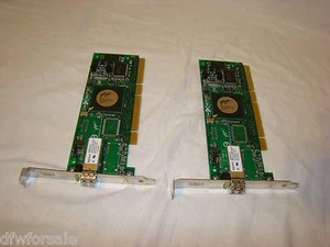 LOTE DE 2 tarjetas HBA de canal de fibra QLOGIC QLA2340 de un solo puerto 64 bits PCI-X 133 MHz - Imagen 1 de 3