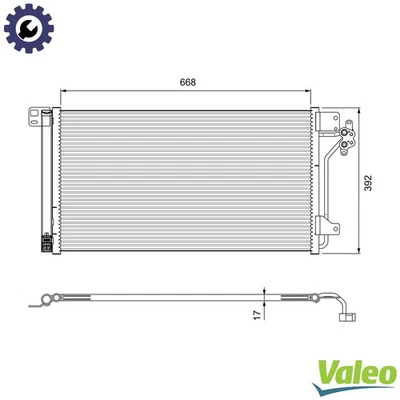 CONDENSER AIR CONDITIONING 814015 FOR VW CARAVELLE/KOMBI/Bus/TRANSPORTER/Mk 2.0L - Image 1 of 4