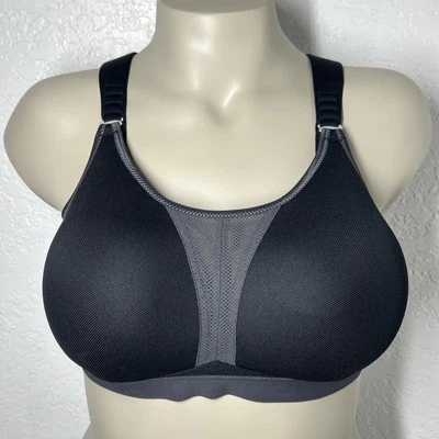 Sujetador deportivo Anita Active Dynamix Star 36F negro inalámbrico sin relleno cobertura trasera Foto 1 de 4