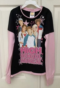 Disney Girls High School Musical Long Sleeve Graphic Print Layered T-Shirt ~ L - Picture 1 of 11