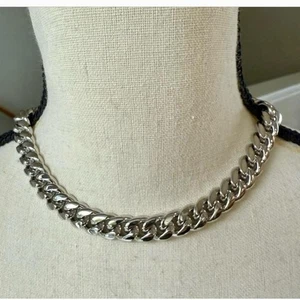 12 mm Gold Signatur Miami Kubanische Gliederkette in Weißgold 16 Zoll - Bild 1 von 8