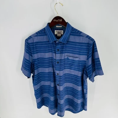 Original Penguin By Munsingwear Heritage Slim Fit Button-Up Shirt Blue Size XL - Image 1 of 4