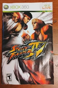 Street Fighter IV (Microsoft Xbox 360, 2009) solo manual - Imagen 1 de 1