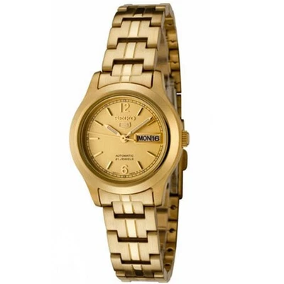 Seiko 5 All Gold Women's Automatic Analog Dress Watch SYME02K1 - image 1 of 4
