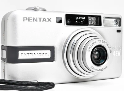 Near Mint PENTAX ESPIO 24EW IQZoom 35mm Point & Shoot Compact Film Camera Japan - Image 1 of 4