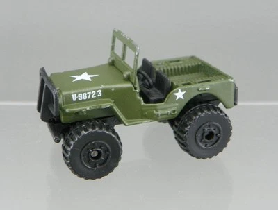 Vintage 1981 Matchbox Superfast MB95 Diecast 1/59 Green Army Military Jeep 4X4 - Image 1 of 4