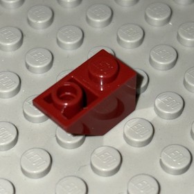 1x LEGO &reg; 6005399 - 3665 - roof brick 45&deg; 2 x 1 - reverse dark red