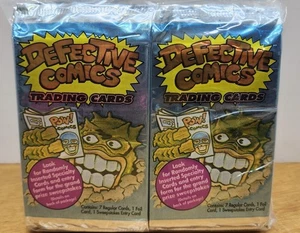 Tarjetas coleccionables Defective Comics 1993 selladas 36 paquetes 9 cartas por paquete lote - Imagen 1 de 5