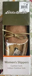 EDDIE BAUER ANDREA MOCCASIN SLIPPERS 7M TAN - Picture 1 of 7