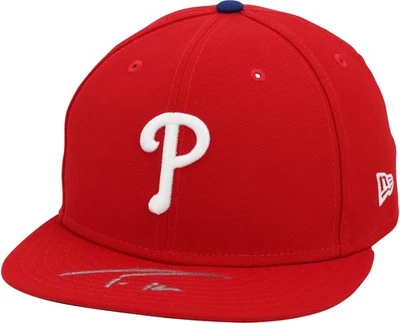 Trea Turner Philadelphia Phillies Autographed New Era Baseball Cap - Image 1 of 4