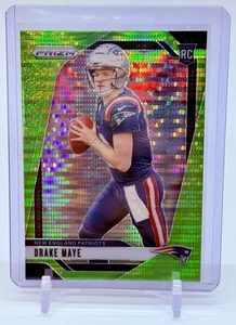 2024 Panini Prizm NFL Drake Maye #329 Neon Green Pulsar Prizm Rookie RC Patriots - Picture 1 of 2