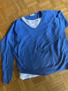 Closed Leinen-Pullover**Gr. M** leicht oversized**azurblau - Bild 1 von 2