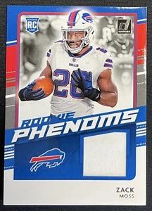 2020 Panini Donruss Zack Moss Rookie Phenoms Patch #RP-ZM - Picture 1 of 2