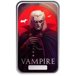 Monster Collection VAMPIRE Limited Edition 1 oz .999 Silver Color Bar IN STOCK - Picture 1 of 4