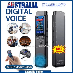 6-128G Digital Voice Recorder Voice Activated Recorder for Lectures Meetings MP3 - Picture 1 of 18