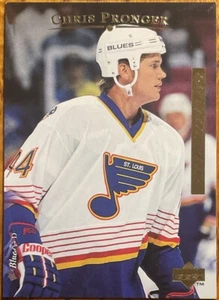 1995-96 Upper Deck Electric Ice Gold RARE Chris Pronger #174 St. Louis Blues - Picture 1 of 4