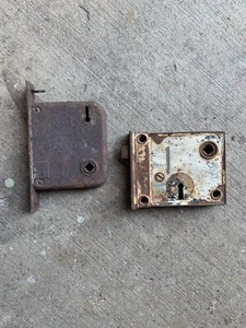 Vintage Mortise Lock Mechanisms - For Display Only - Lot Of 2 - Picture 1 of 6