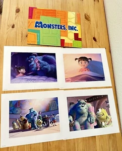 Disney Pixar Monsters INC Exclusive Lithograph Portfolio Set of 4 Lithographs  - Picture 1 of 16