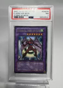 YuGiOh Elementarheld Air Neos STON-DE034 1. Auflage Ultra Rare PSA 8 - Bild 1 von 5