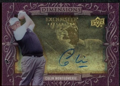 2014 Exquisite Collection Dimensions Autographs #D-CM Colin Montgomerie - Image 1 of 2