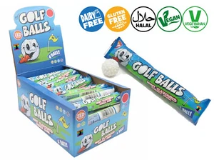 ZED CANDY GOLF BALLS BubbleGum VEGAN HALAL Retro Sweets Chewing BubbleKing - Picture 1 of 9