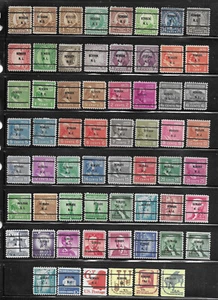 New Jersey Bureau Precancels - 62 Stamps - All Newark - Picture 1 of 1