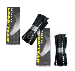 2 x GoodYear Eagle F1 Rennrad Rohr-Typ faltbar Clincher Reifen 700x28c schwarz - Bild 1 von 5