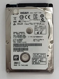 HTS545050A7E680, PN: 0J30005, MLC: DA5456, HGST 500Gb 2.5" HDD - Picture 1 of 2