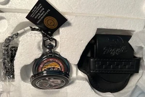 dale earnhardt NASCAR ~ Black Pocket Watch~ New In Box ~ The Franklin Mint NIB - Picture 1 of 4