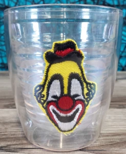 Parche de tela facial de payaso taza de cóctel vaso Tervis vintage 12 oz BOZO CLARIBELL - Imagen 1 de 10