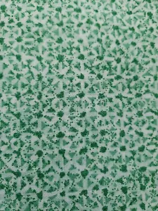 Vnt Sewing Fabric David Textiles Beth Bruske Green White Daisy 1.5ydX45" Cotton - Picture 1 of 5