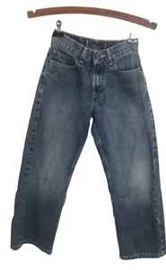 Levis Jeans Boys Size 10 Reg 25x25 Blue Denim 569 Loose Straight Mid Wash - Picture 1 of 13